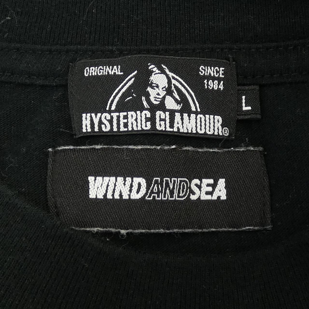 ヒステリックグラマー HYSTERIC GLAMOUR WIND AND SEA Tシャツ