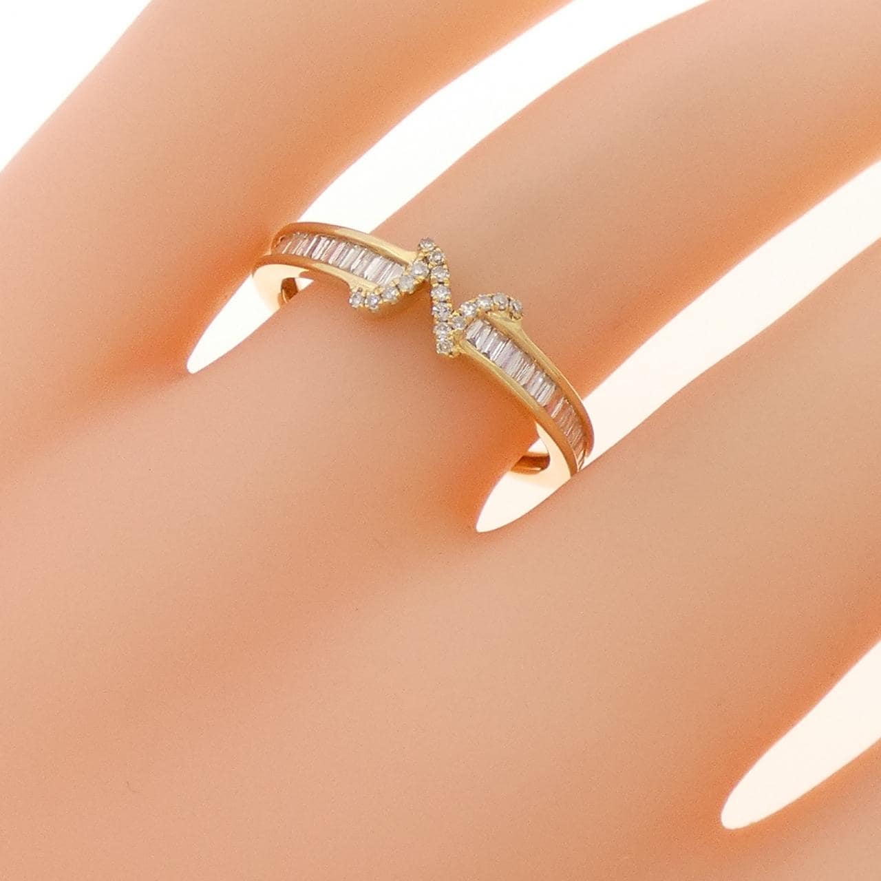 K18YG ダイヤモンド リング 0.30CT