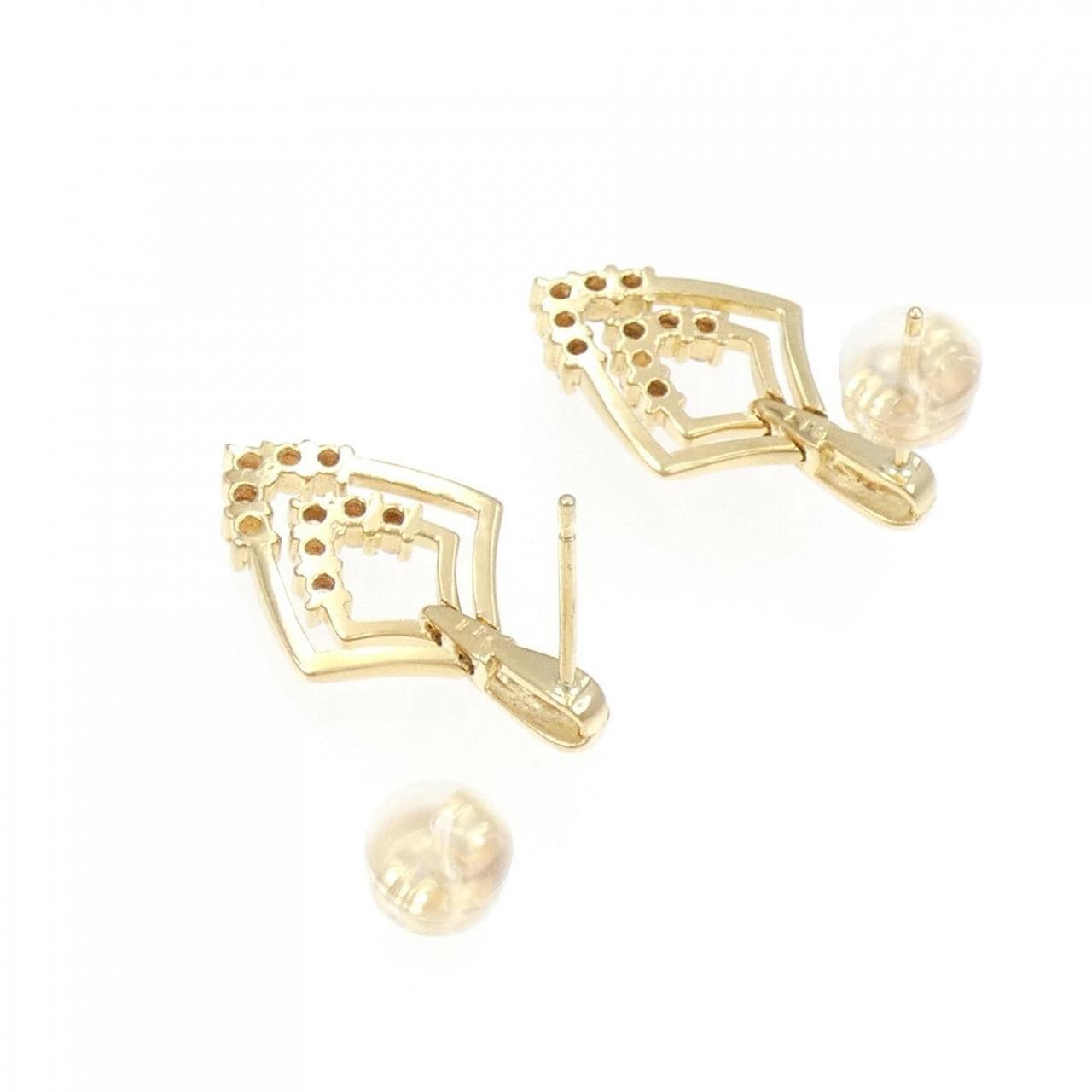 K18YG Diamond earrings 0.34CT