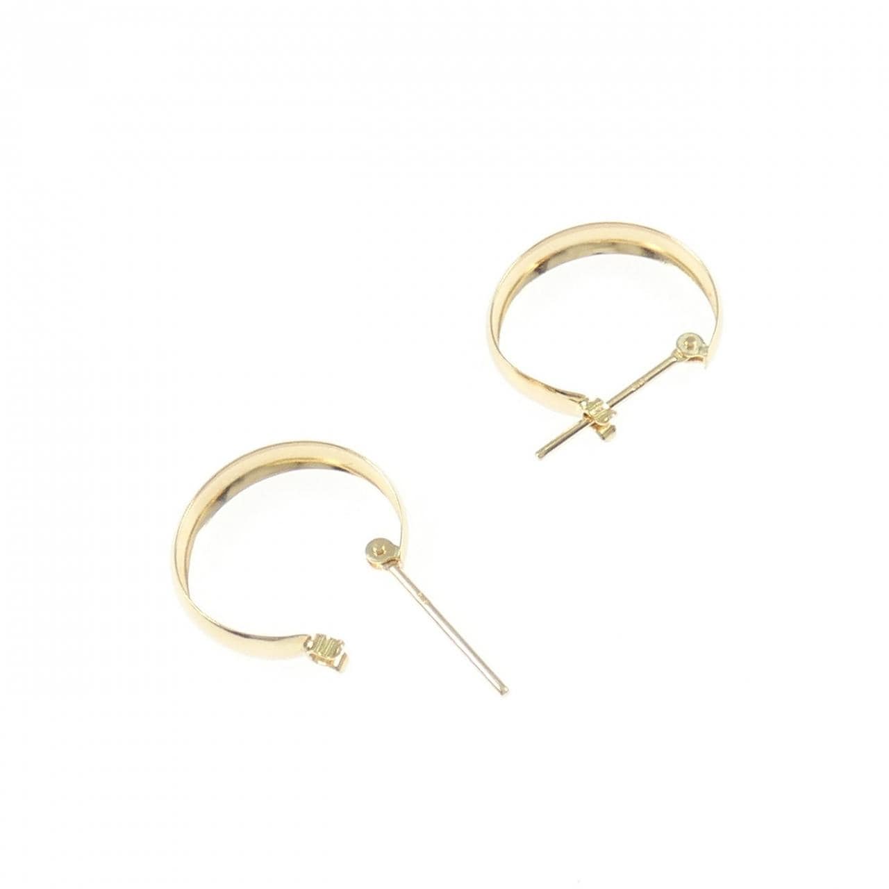 K18YG フープ ピアス