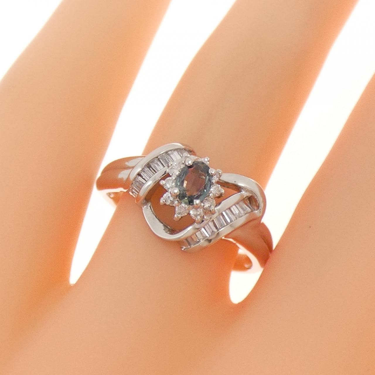 PT900 アレキサンドライト リング 0.27CT
