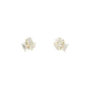 【新品】K18YG ダイヤモンド ピアス 0.54CT