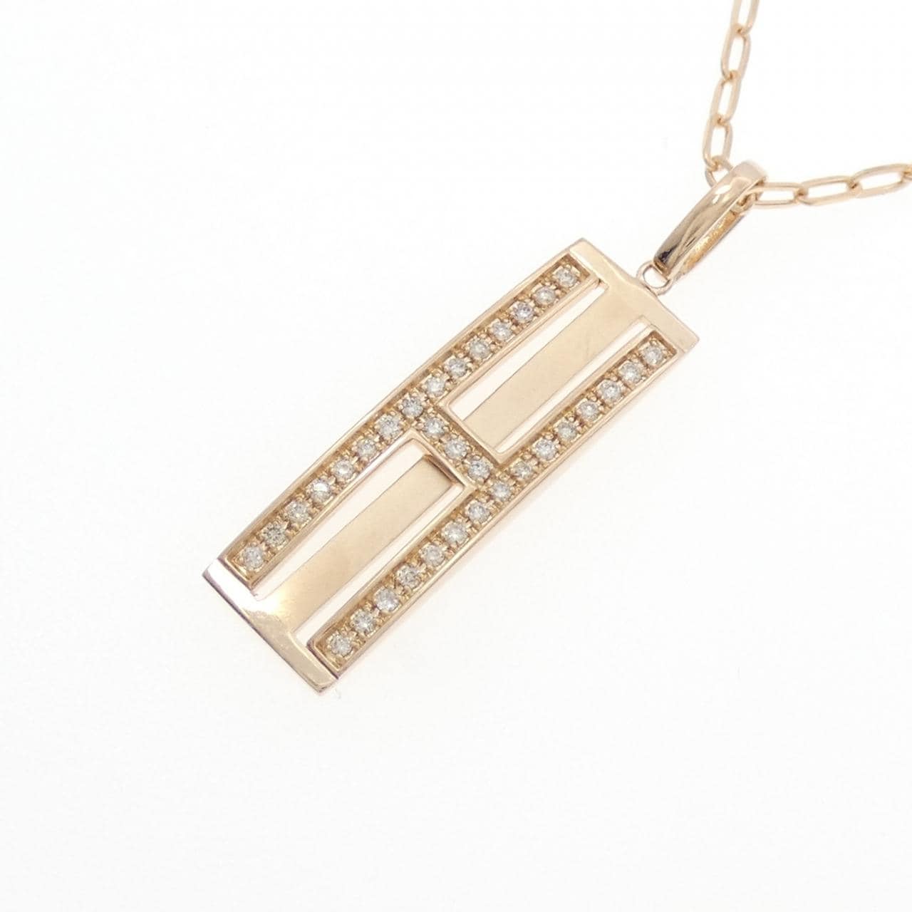 K18PG ダイヤモンド ネックレス 0.16CT