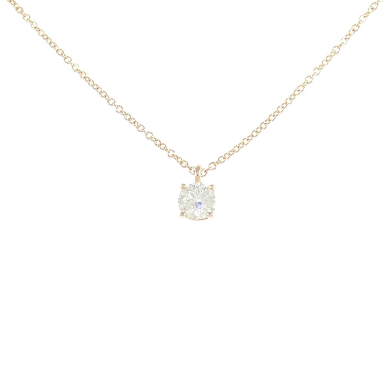 ティファニー ソリティア ネックレス 0.43CT H VVS1 3EXT