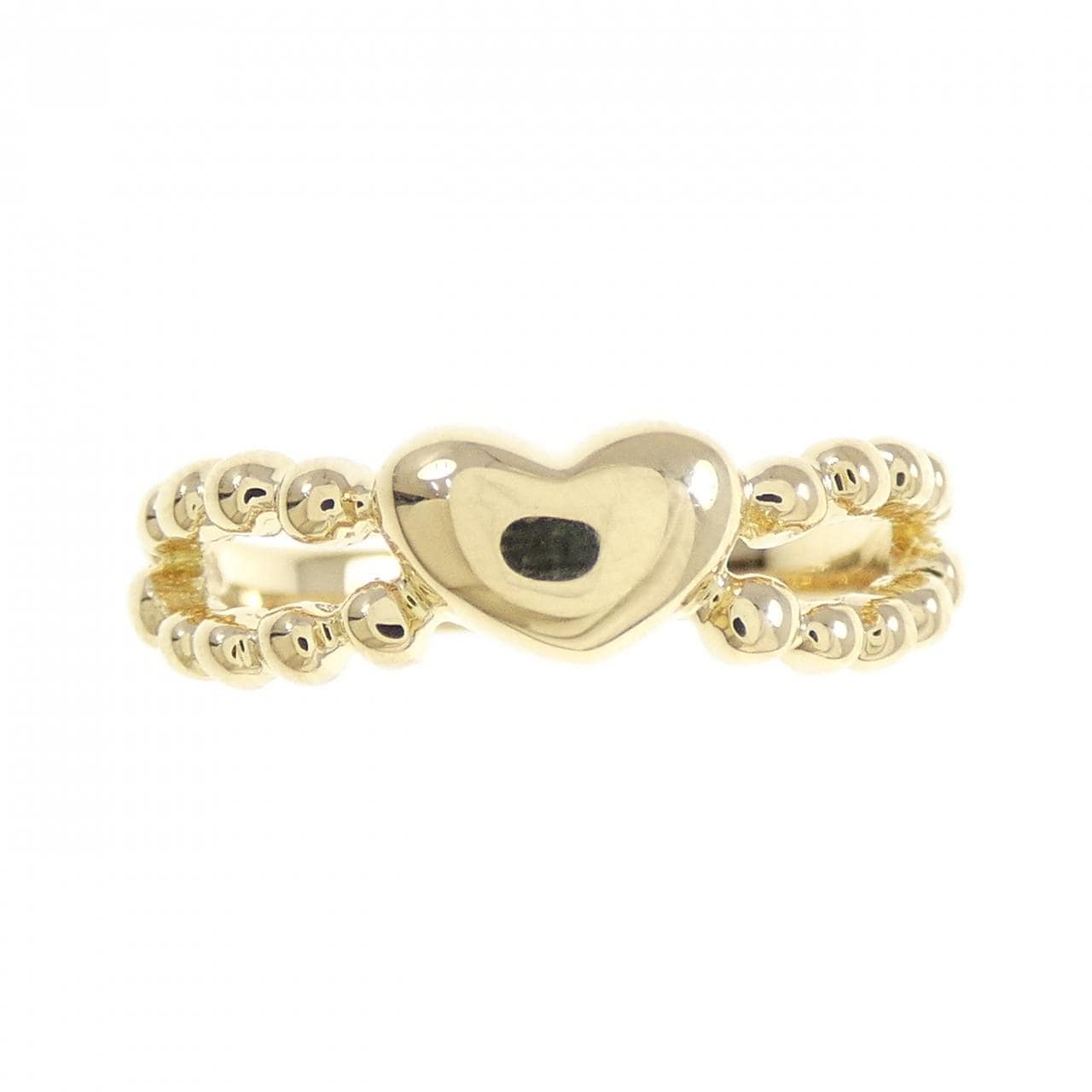 K18YG heart ring