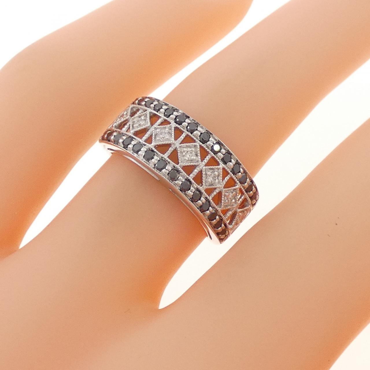 K18WG ダイヤモンド リング 0.35CT