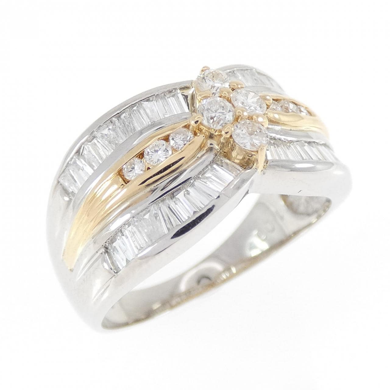 PT900/K18YG ダイヤモンド リング 1.00CT