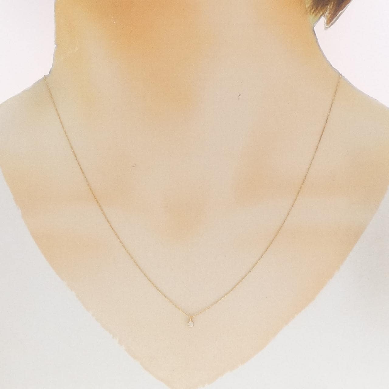 シエナ ロゼ ダイヤモンド ネックレス 0.05CT