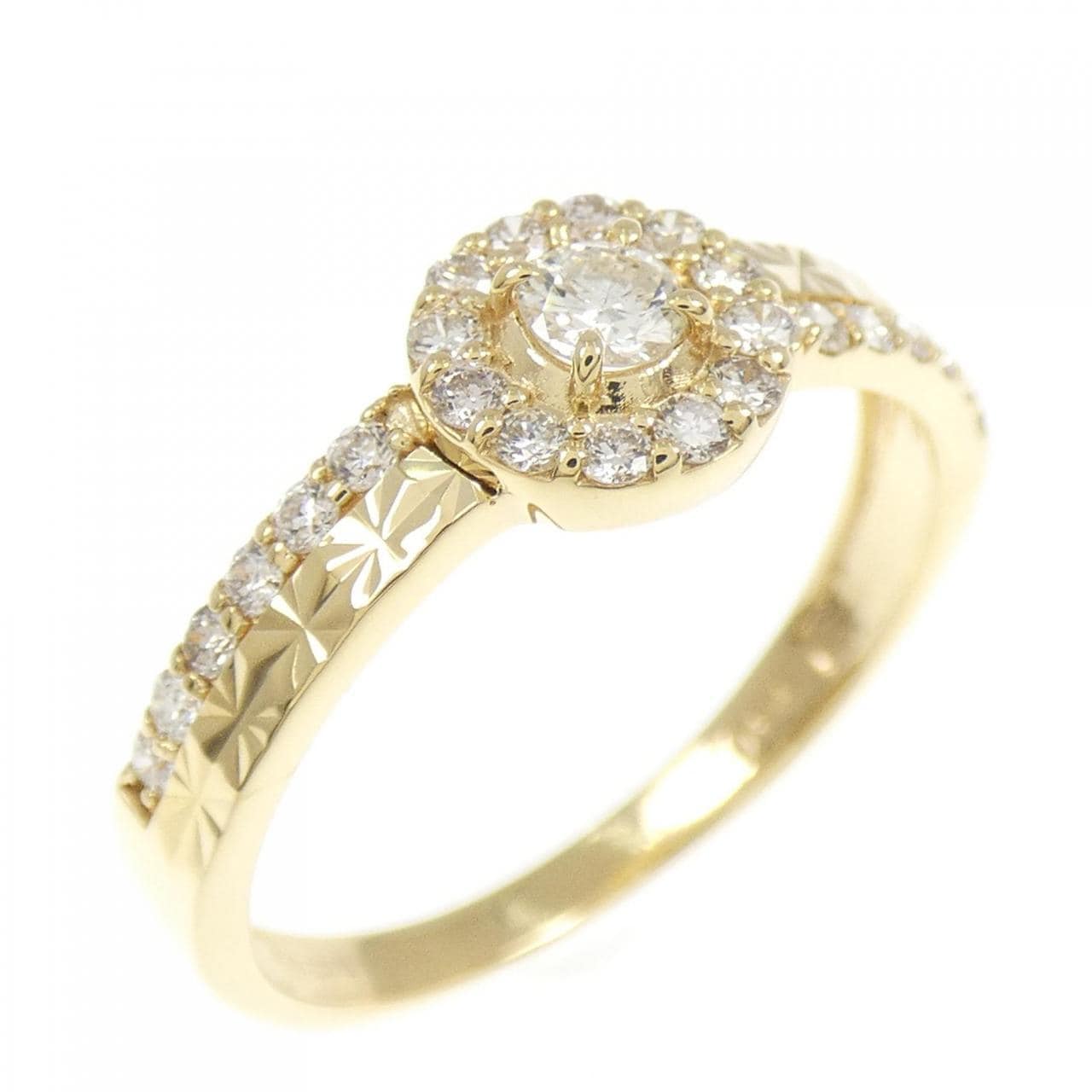 K18YG ダイヤモンド リング 0.1CT