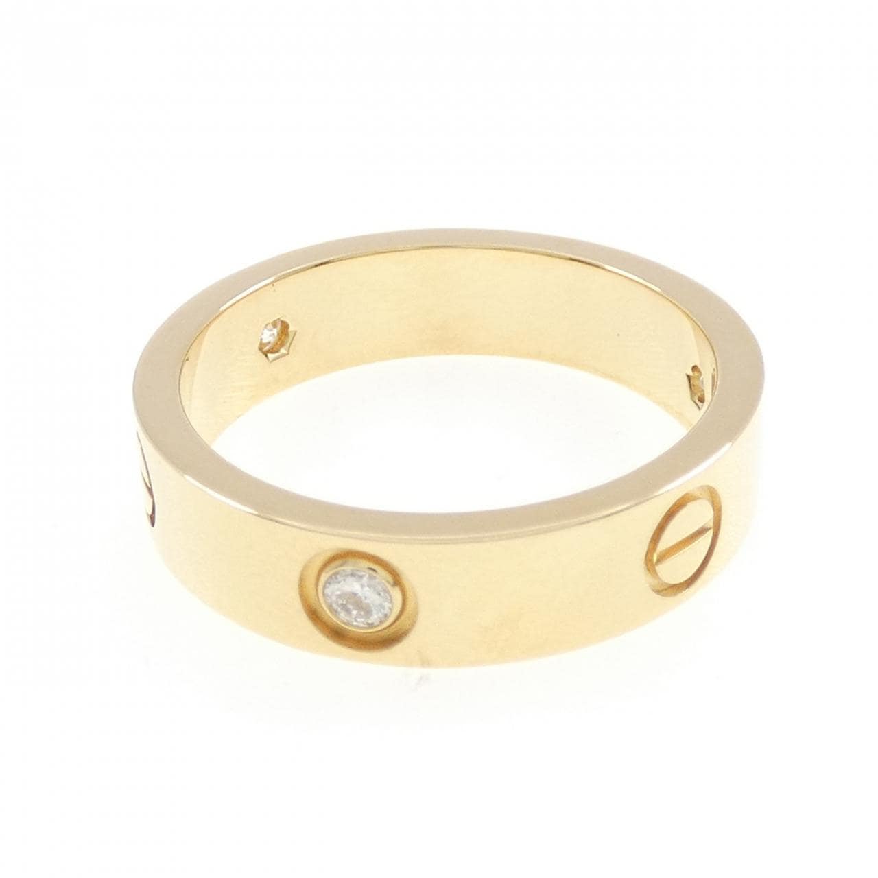 カルティエ ラブ ハーフダイヤ リング