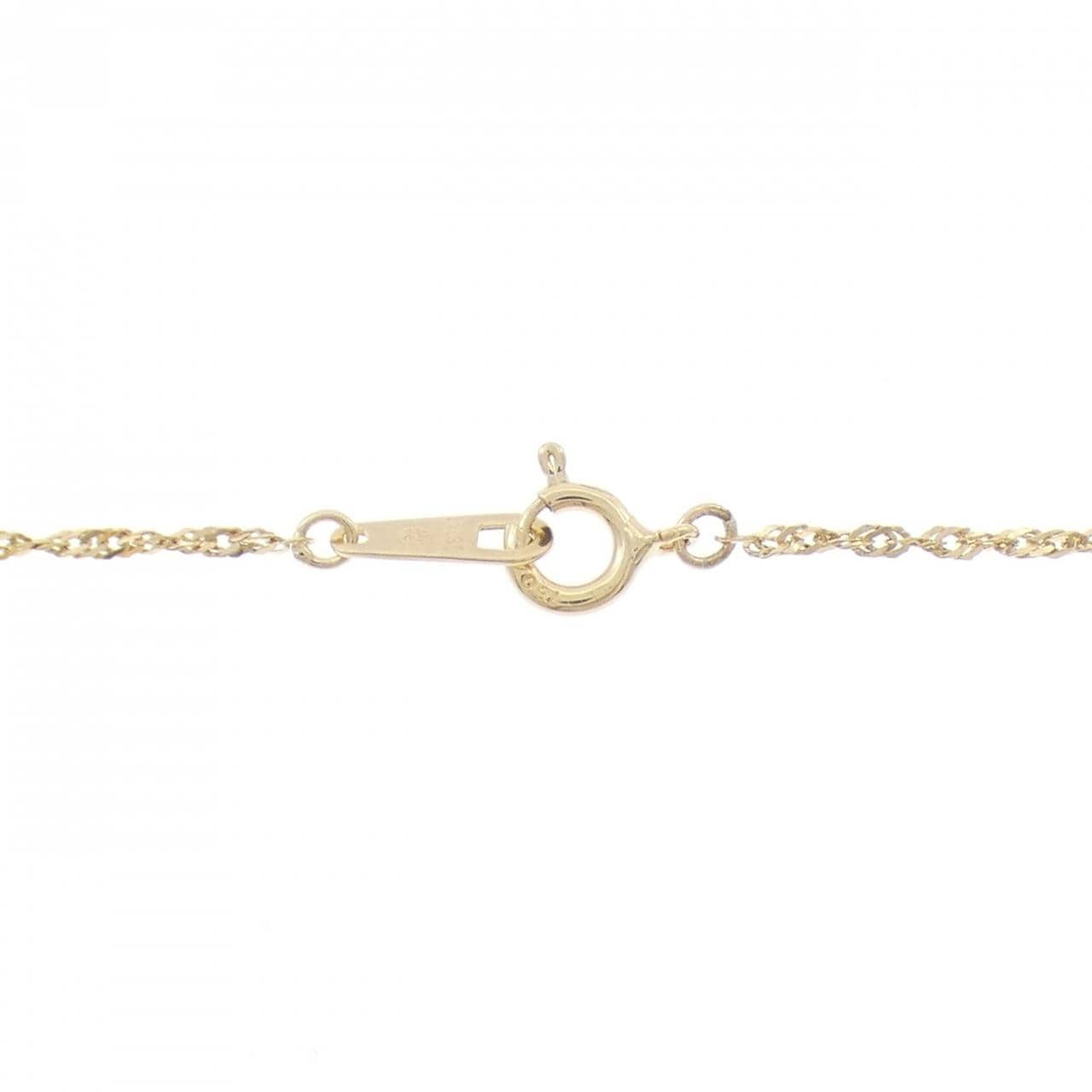 K18YG アクアマリン ネックレス