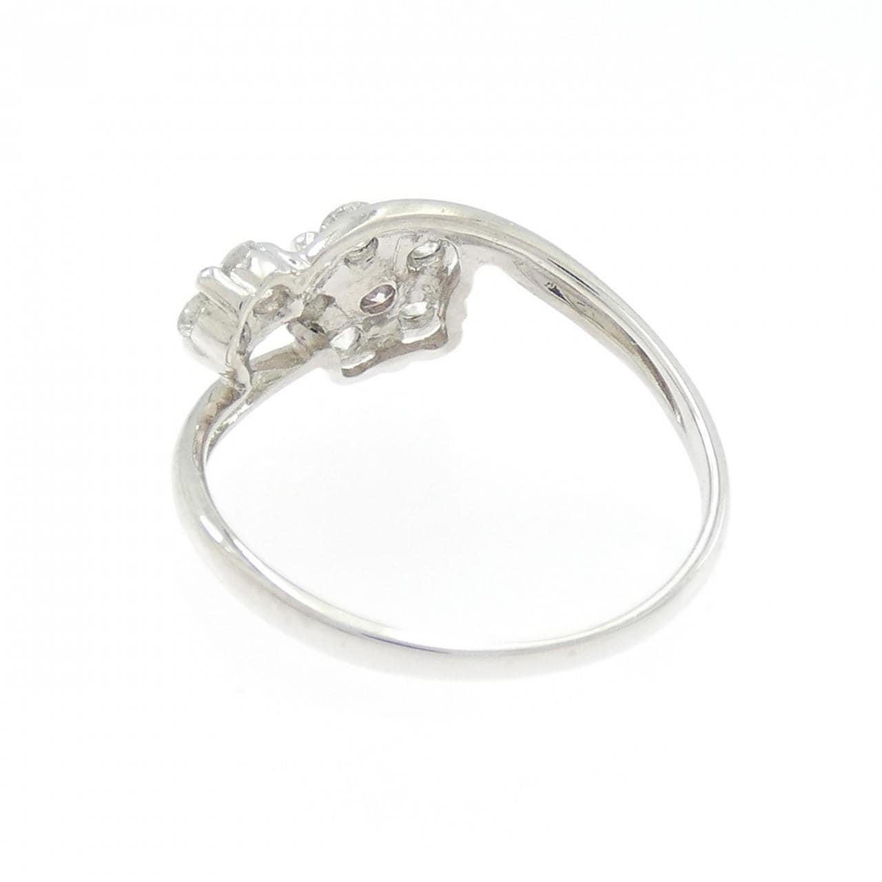 PT900 フラワー ピンクダイヤモンド リング 0.102CT