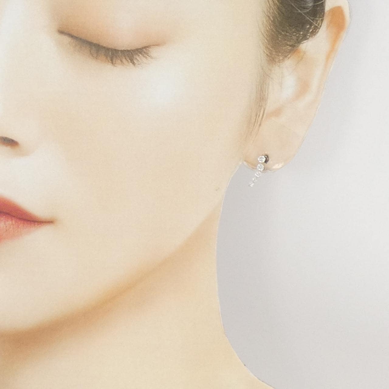 K18PG ダイヤモンド ピアス 0.40CT