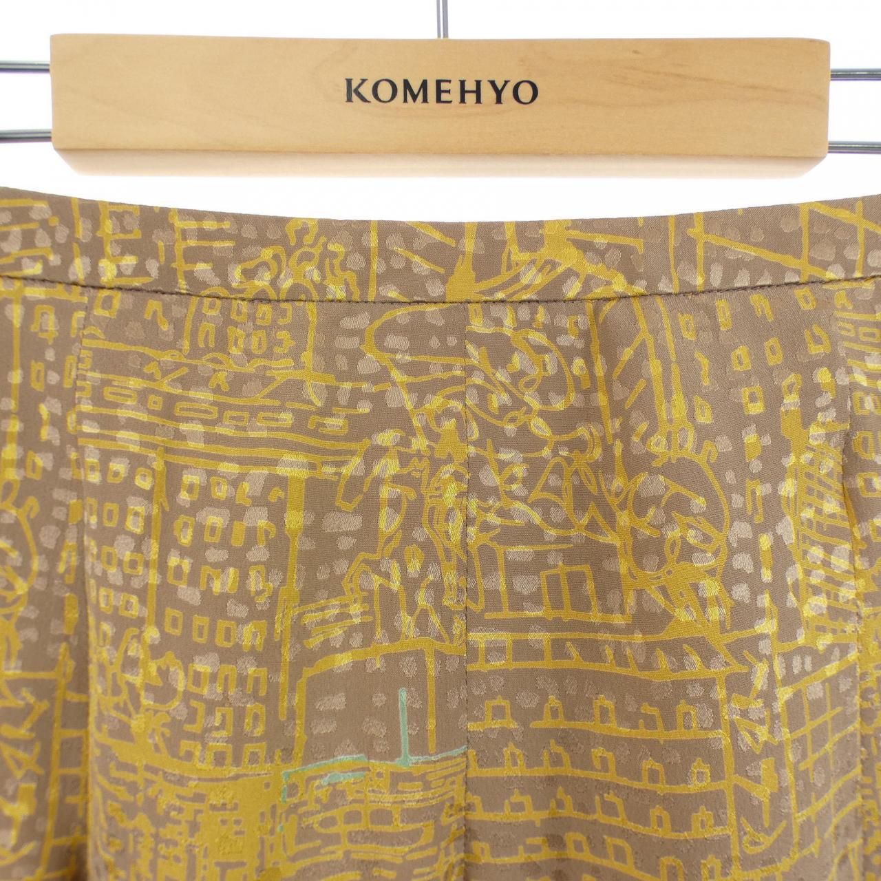 エルメス HERMES L'AIR DE GINZA 2006 sk314 ツイルレーヌ スカート