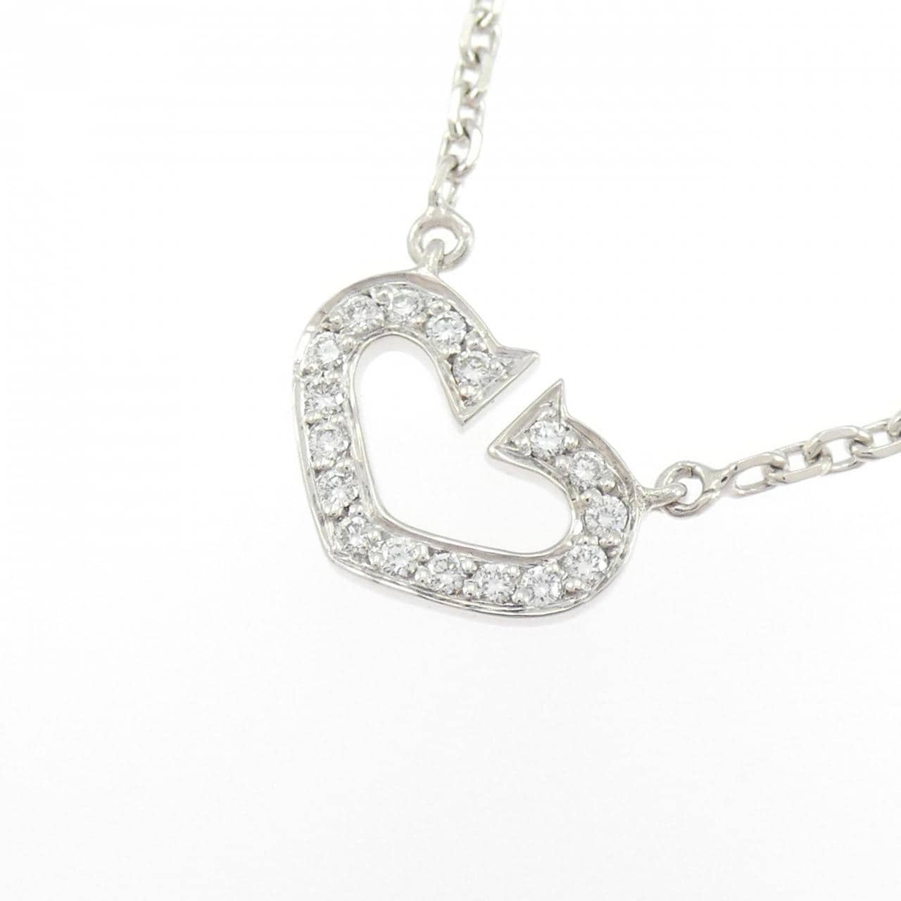 カルティエ Cハート ネックレス