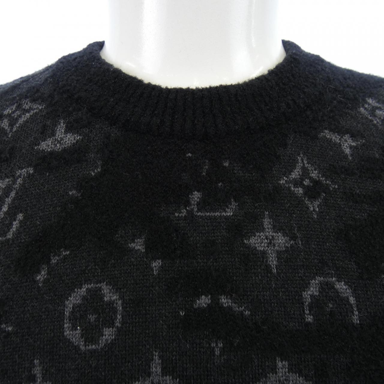 ルイヴィトン LOUIS VUITTON ディストレストモノグラムクルーネック HLN40WZMB ニット