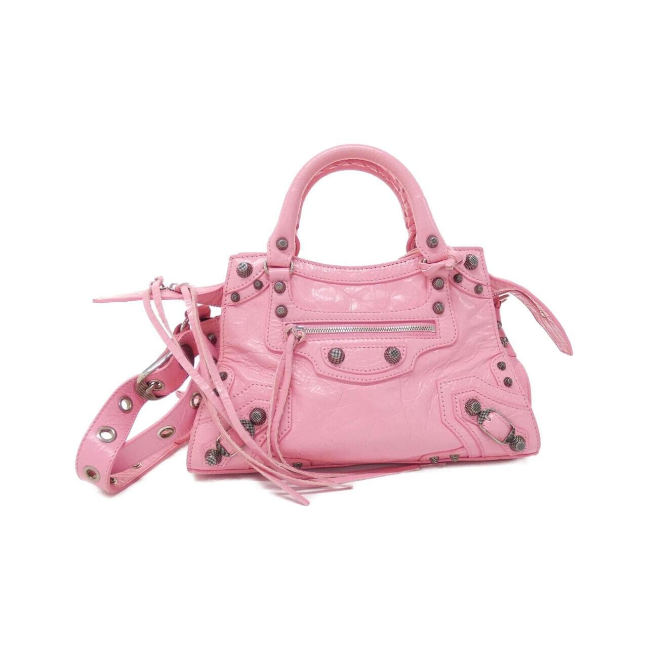 【関税込み】BALENCIAGA ネオ カゴール XS メタルピンクバッグ 関税込み】BALENCIAGA ネオ カゴール XS メタルピンクバッグ