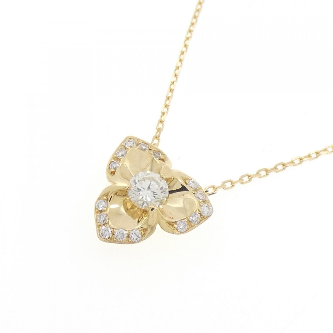 K18YG ダイヤモンド ネックレス 0.20CT