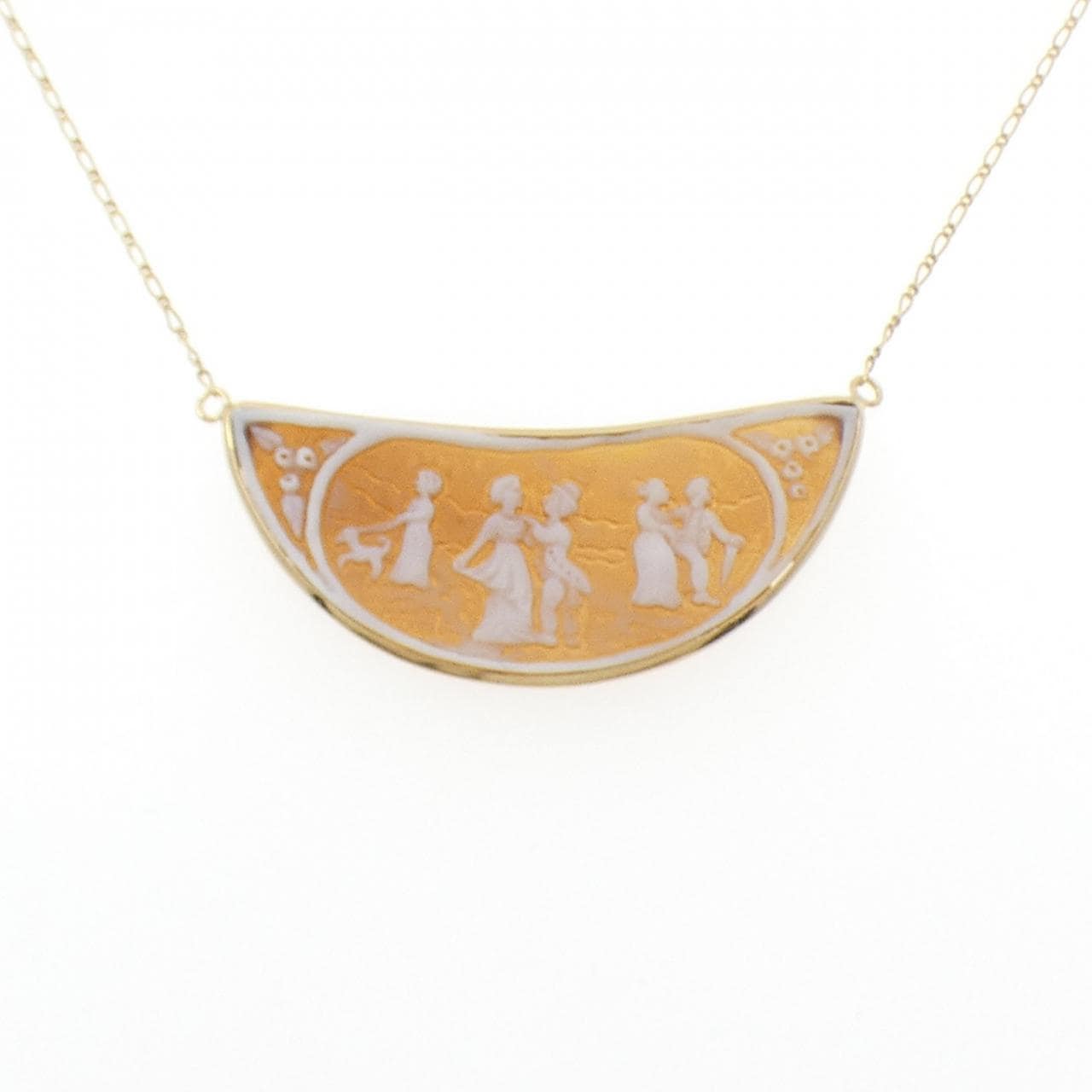 750YG シェルカメオ ネックレス