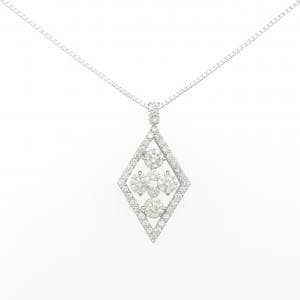 K18WG ダイヤモンド ネックレス 2.00CT