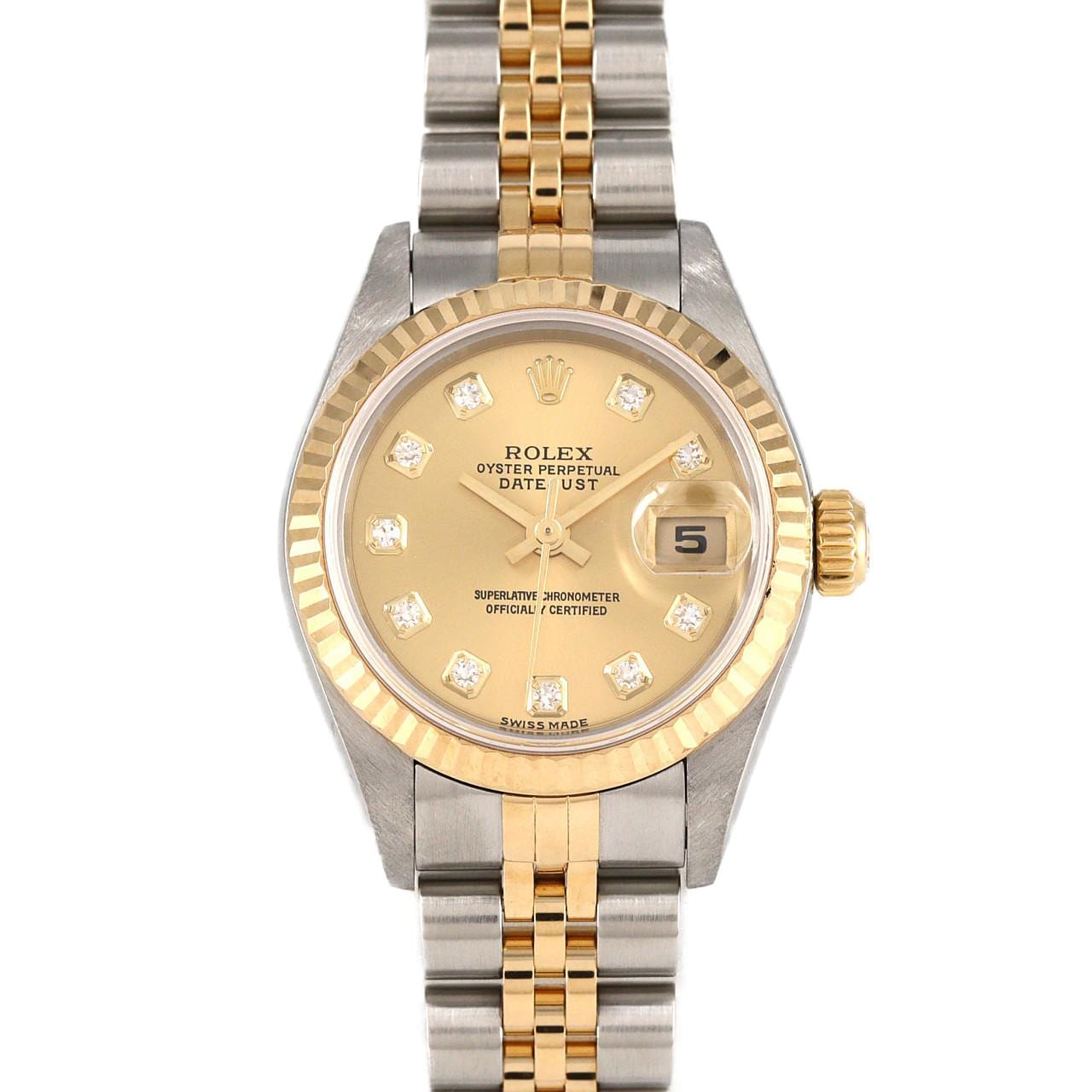 ロレックス デイトジャスト 79173G SSxYG 自動巻 Y番