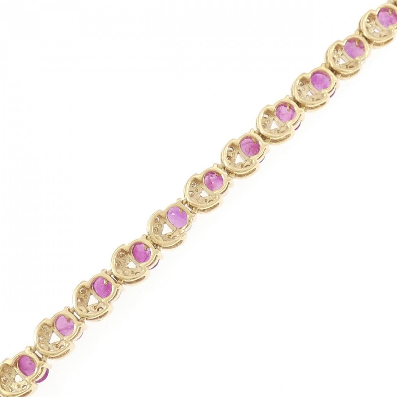 K18YG ルビー ブレスレット