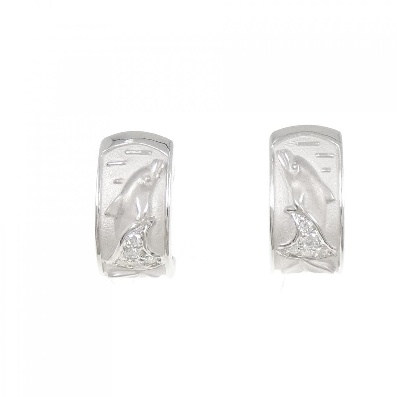 カレライカレラ ドルフィン ダイヤモンド ピアス