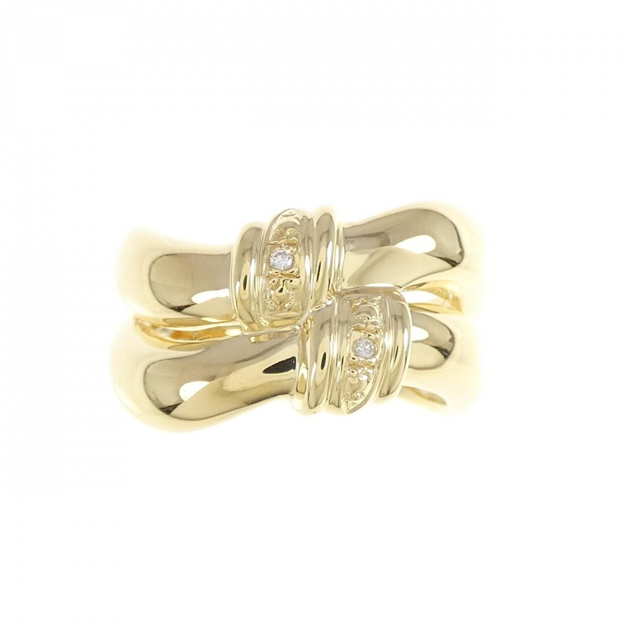 K18YG ダイヤモンド リング 0.01CT
