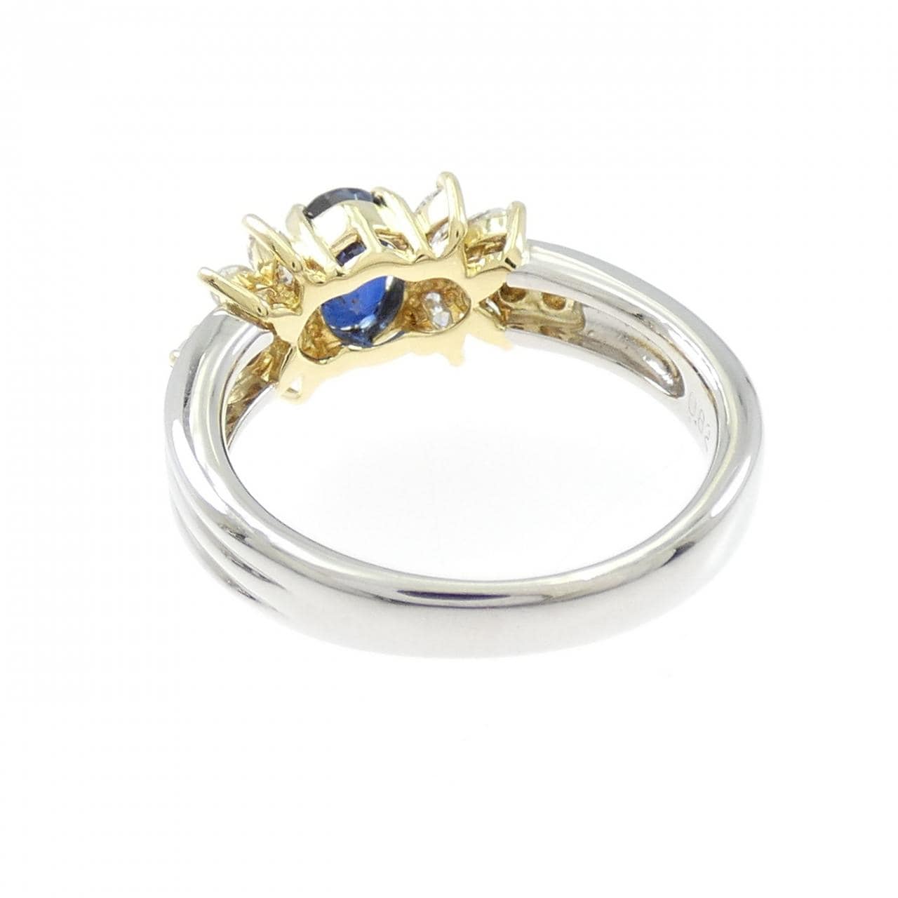 PT900/K18YG サファイヤ リング 0.82CT