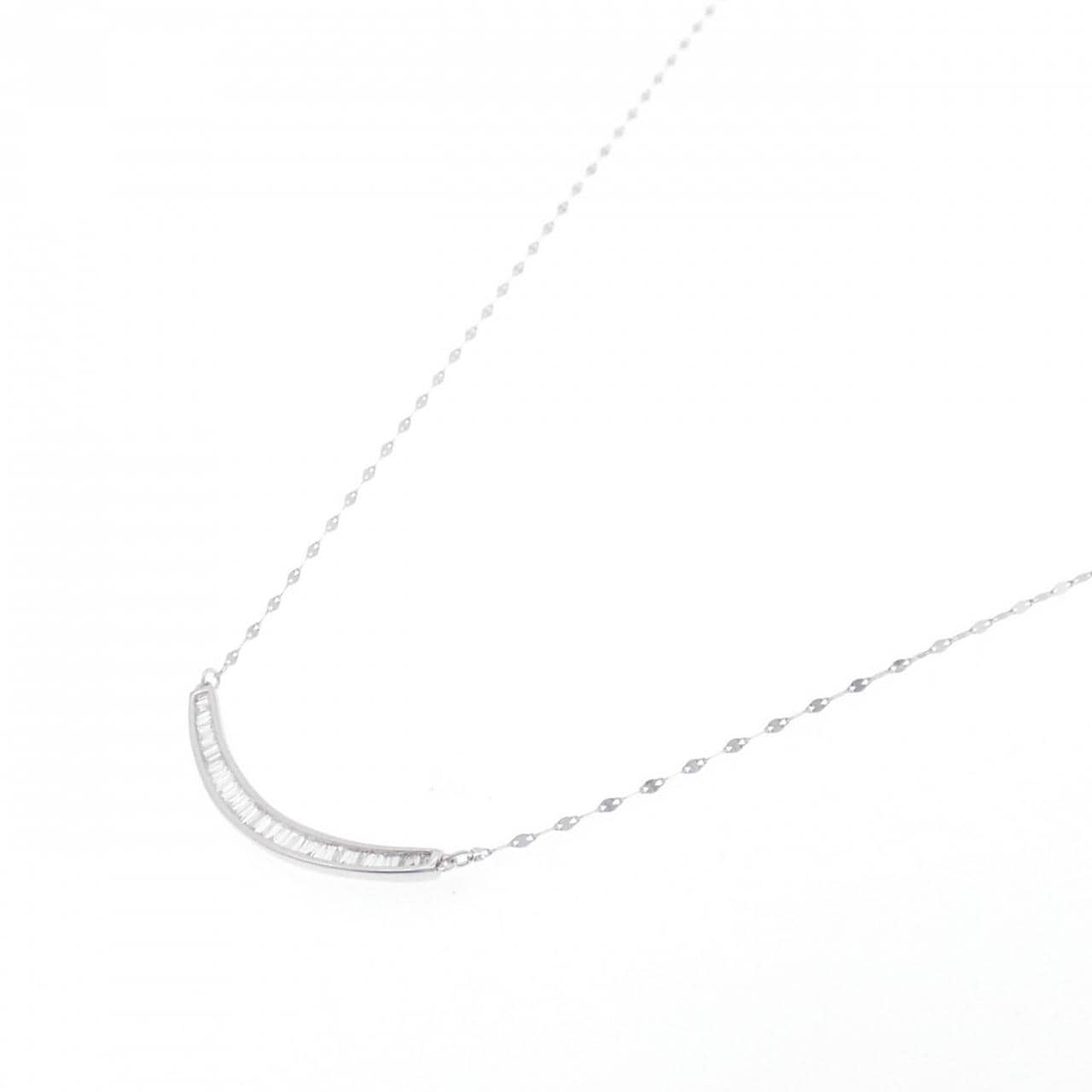 K18WG ダイヤモンド ネックレス 0.25CT