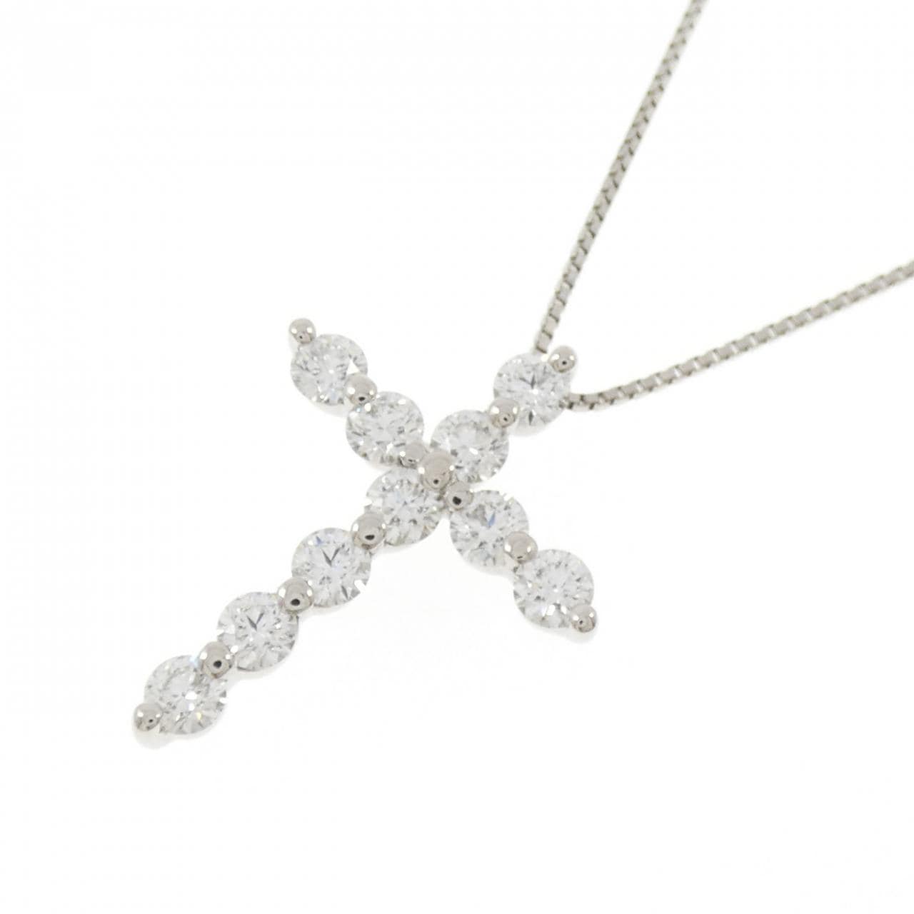 PT900/PT850 クロス ダイヤモンド ネックレス 1.322CT