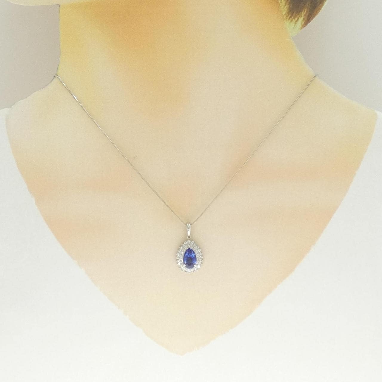 PT900/PT850 サファイヤ ネックレス 2.02CT