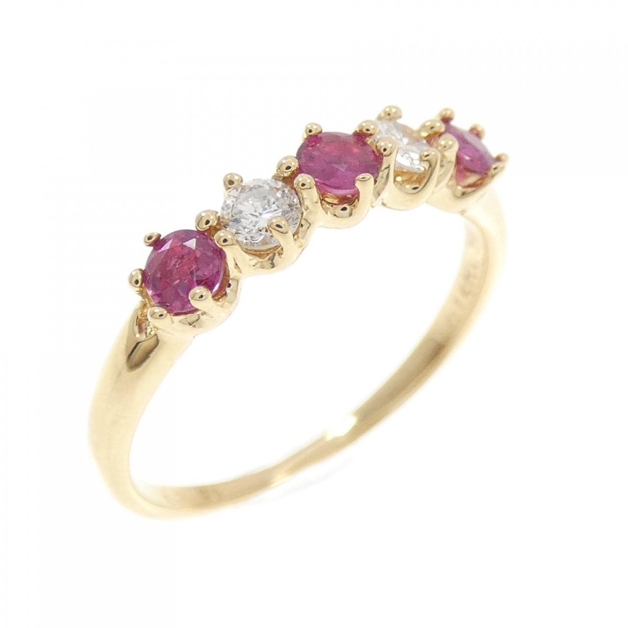 K18YG ルビー リング 0.30CT