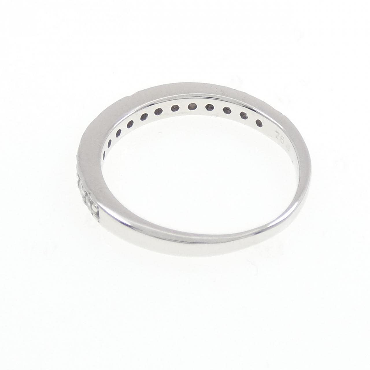 750WG ハーフエタニティ ダイヤモンド リング 0.33CT