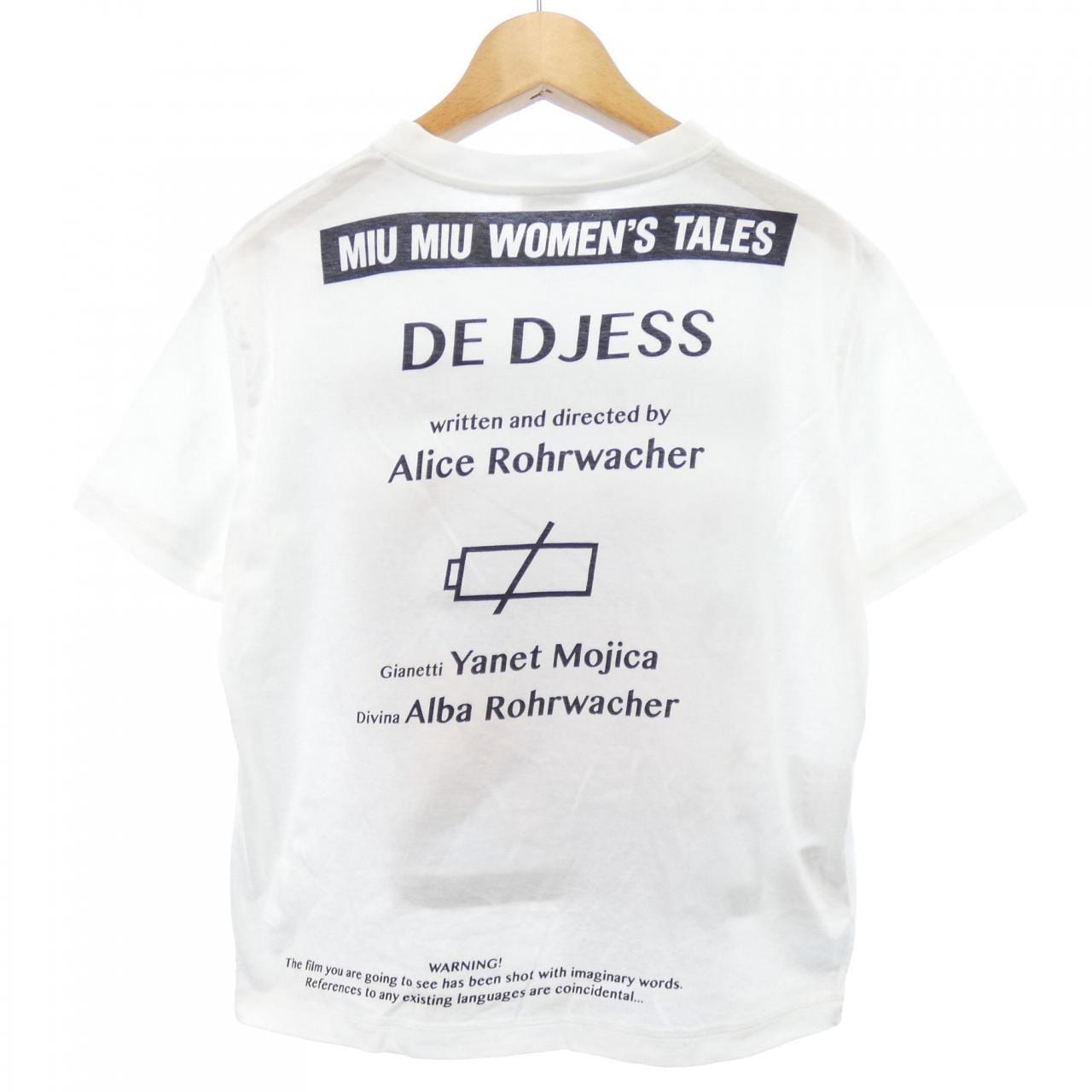 ミュウミュウ MIU MIU MJN057 1QD2 Tシャツ