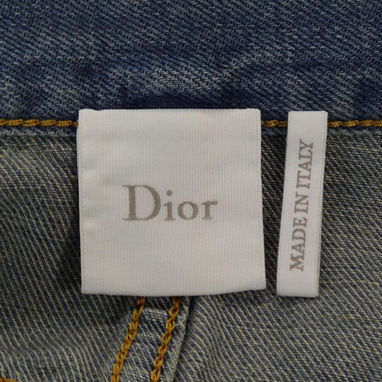クリスチャンディオール CHRISTIAN DIOR コットンリネンデニム 642J47A3677 スカート
