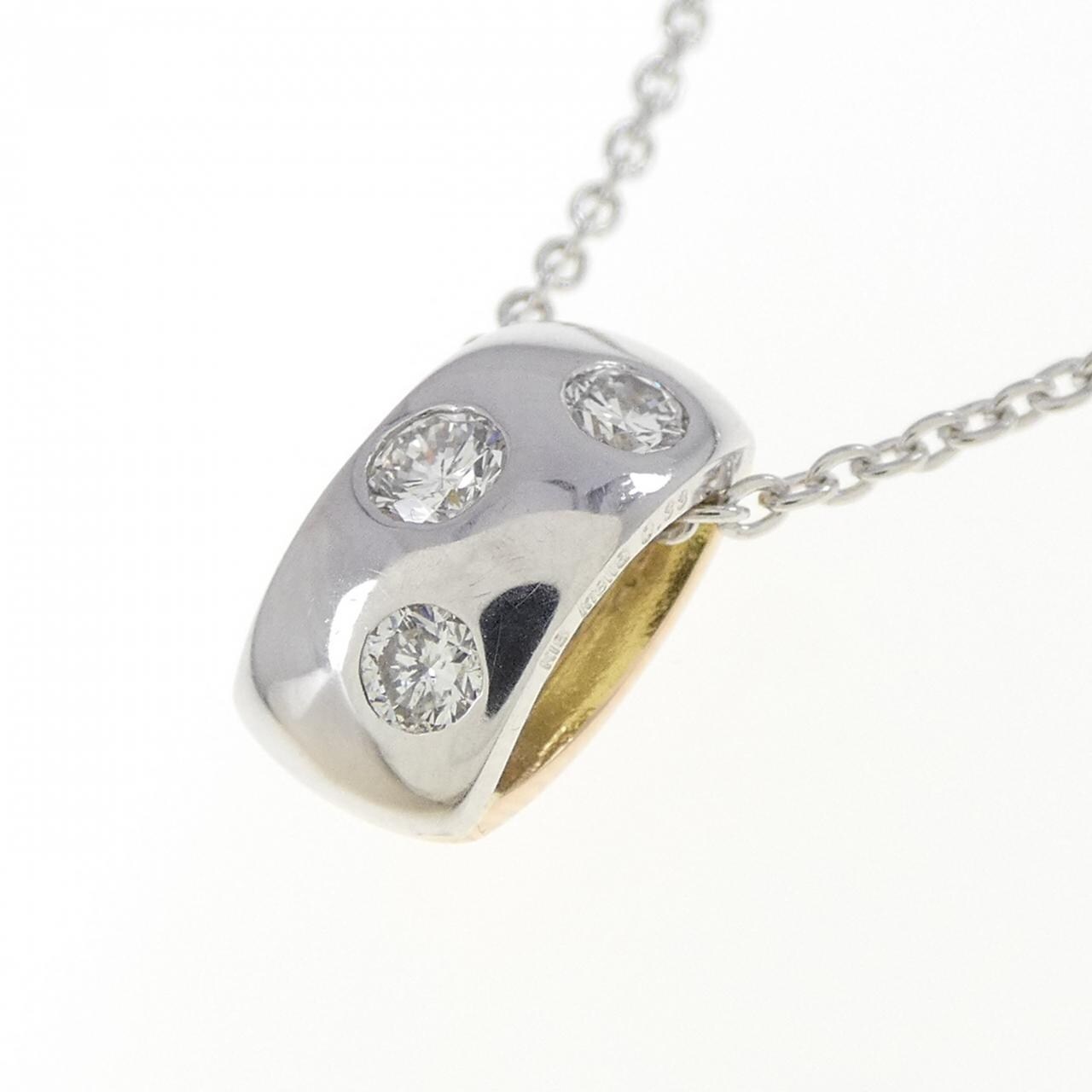 K18WG/K18PG ダイヤモンド ネックレス 0.33CT