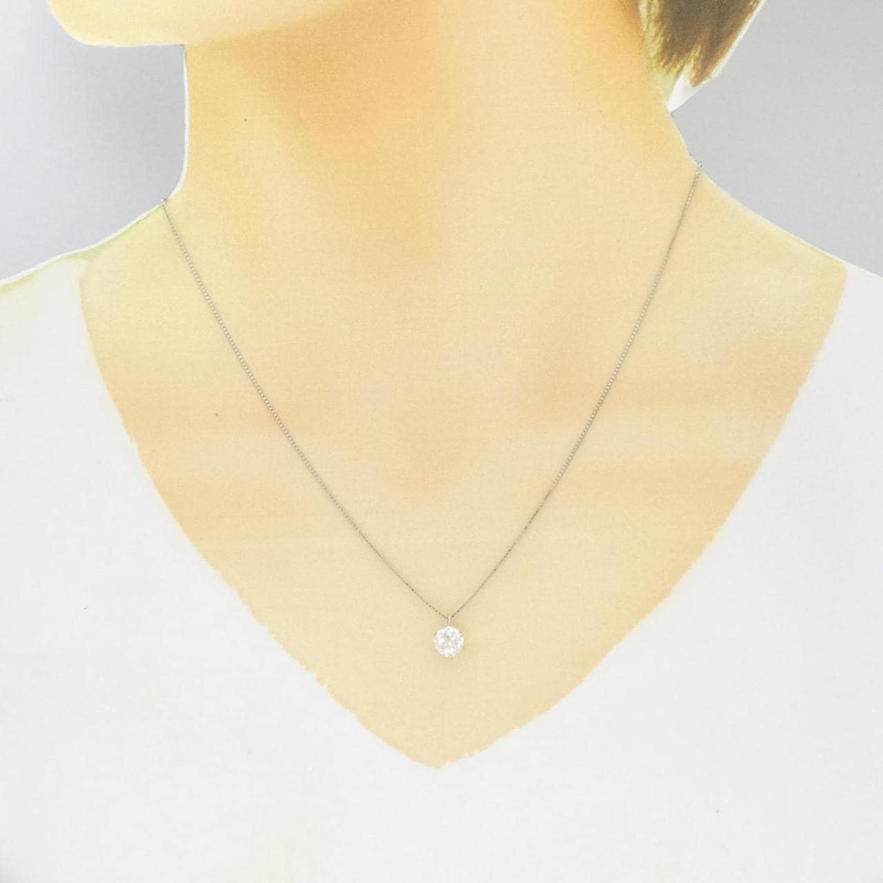 PT Solitaire Diamond Necklace 1.116CT