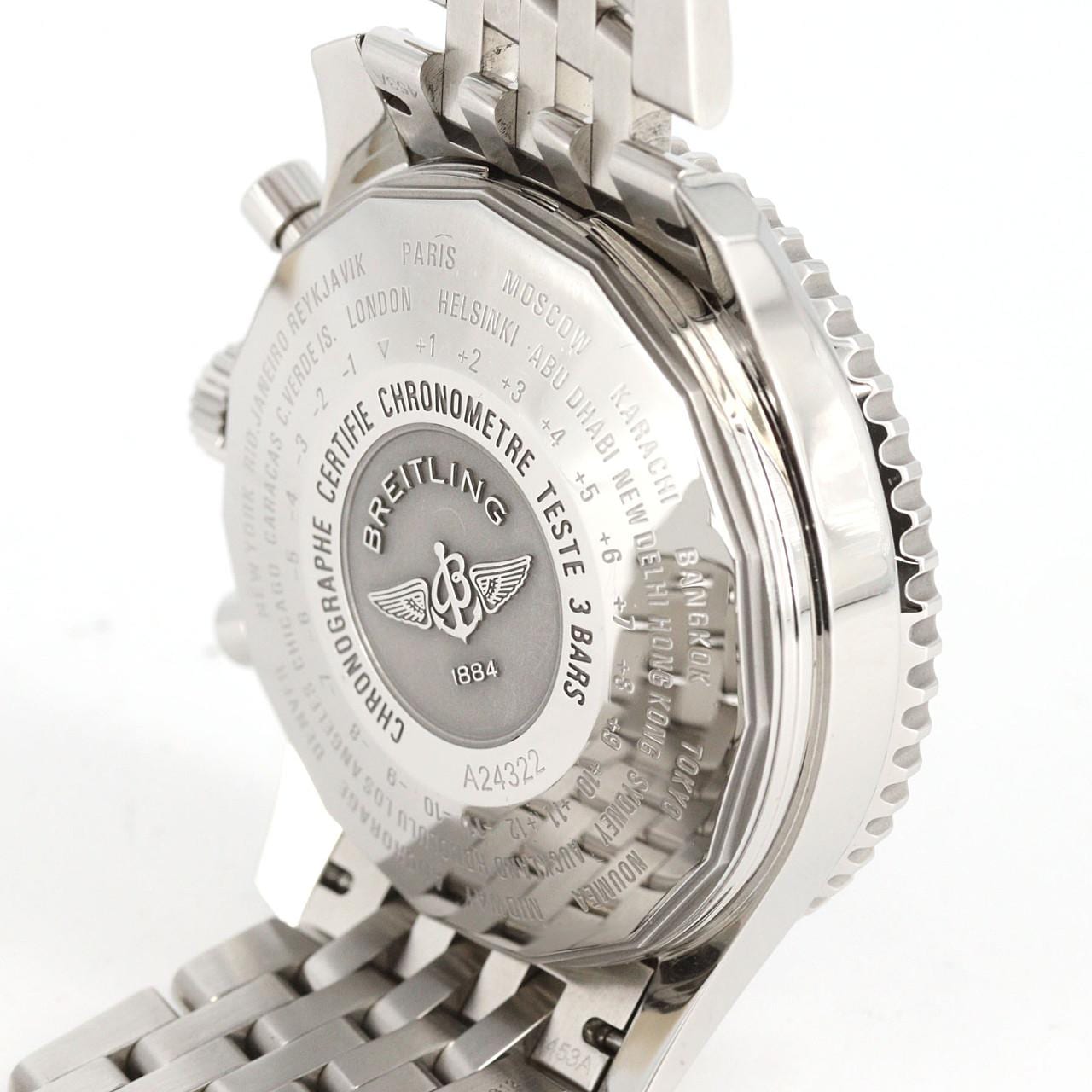 ブライトリング ナビタイマークロノグラフGMT46 A24322/A242B-2NP SS 自動巻