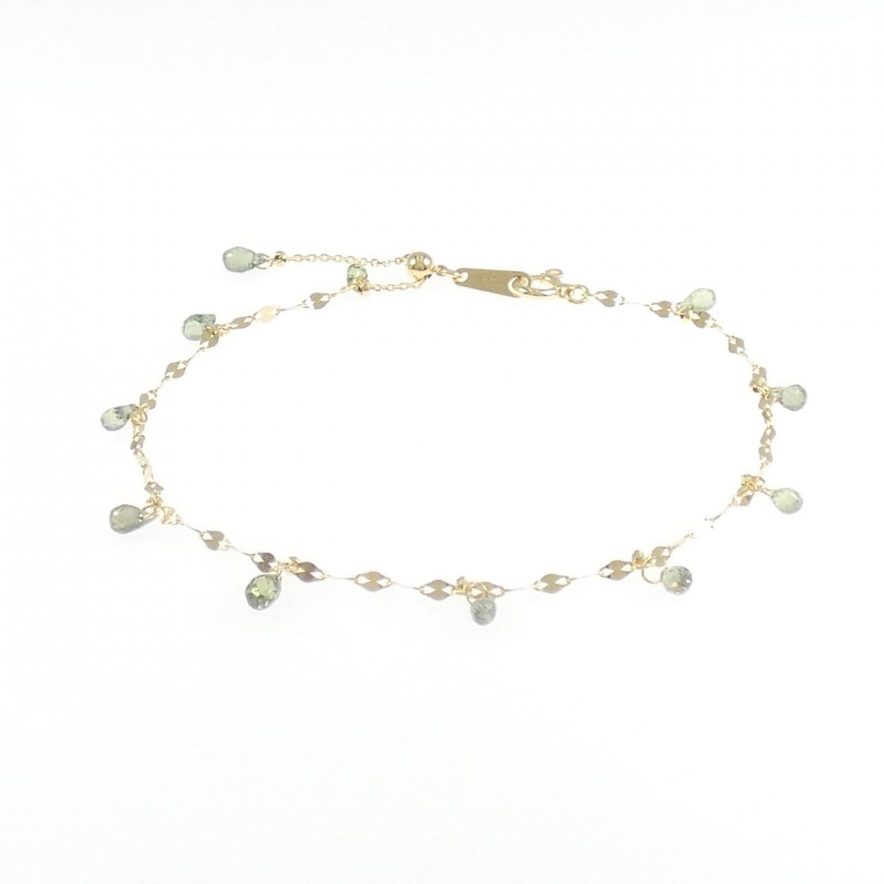 K18YG サファイヤ ブレスレット 1.60CT