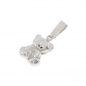 750WG ベア ダイヤモンド ペンダント 0.02CT
