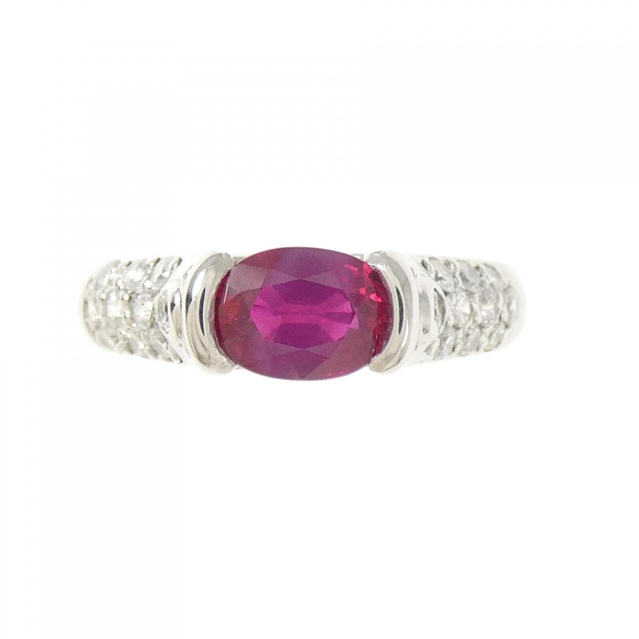 PT900 ルビー リング 1.02CT