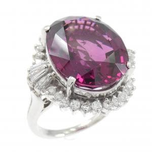 PT900 ガーネット リング 14.87CT