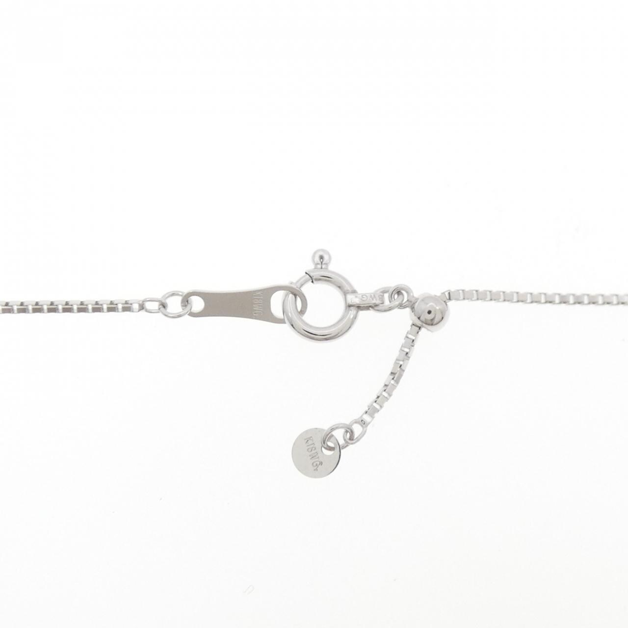 K18WG グリーンガーネット ネックレス 1.20CT