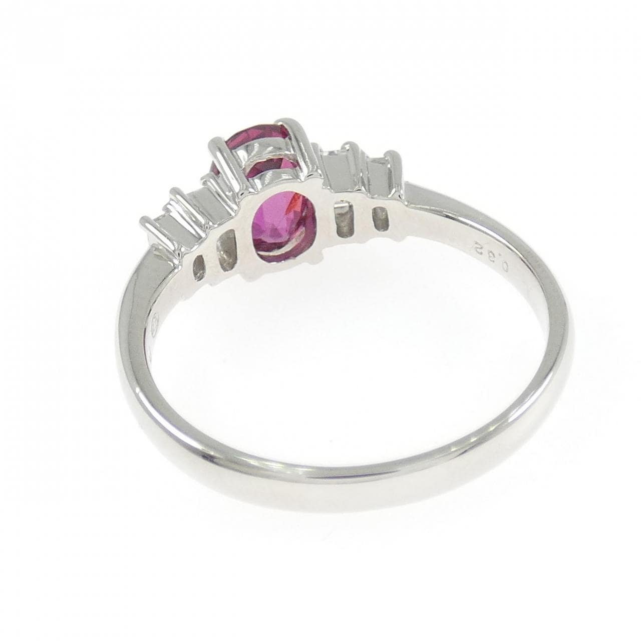 PT900 ルビー リング 1.37CT
