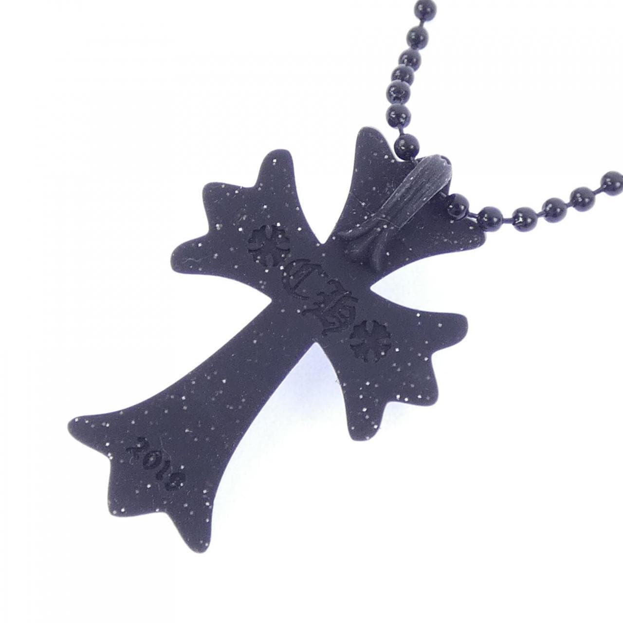 クロムハーツ CHROME HEARTS CH CRS SML PLSTC MATTE BLK GLR BALL CHAI 604175364AHXXXX445 ペンダント