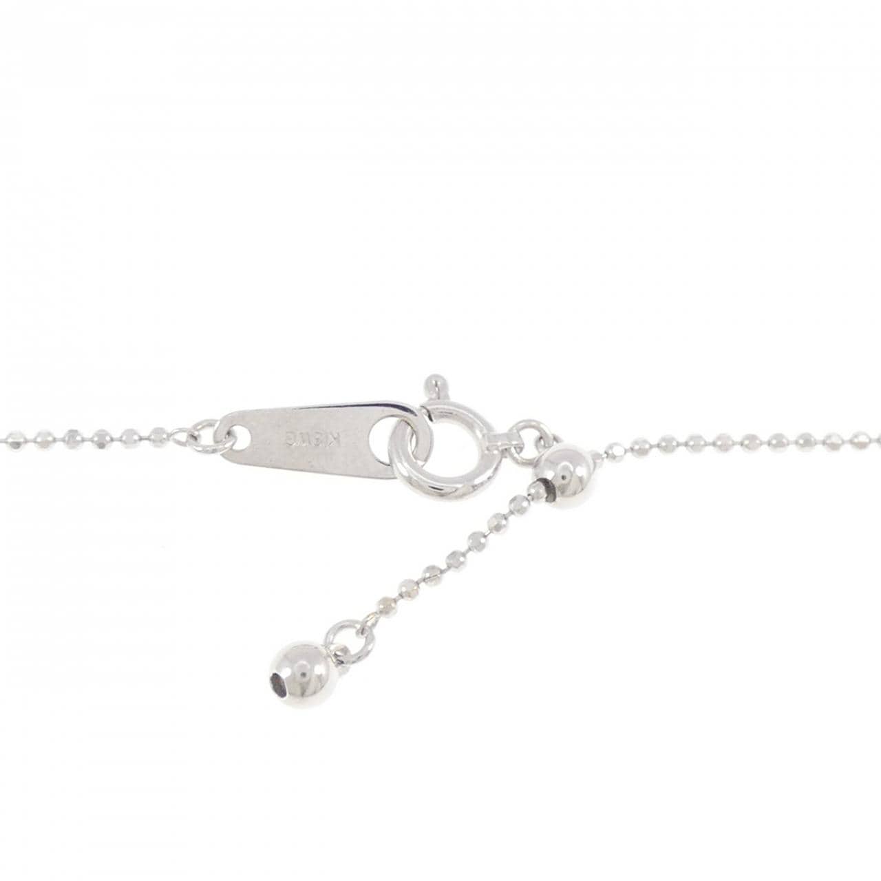 K18WG カルセドニー ネックレス 8.09CT