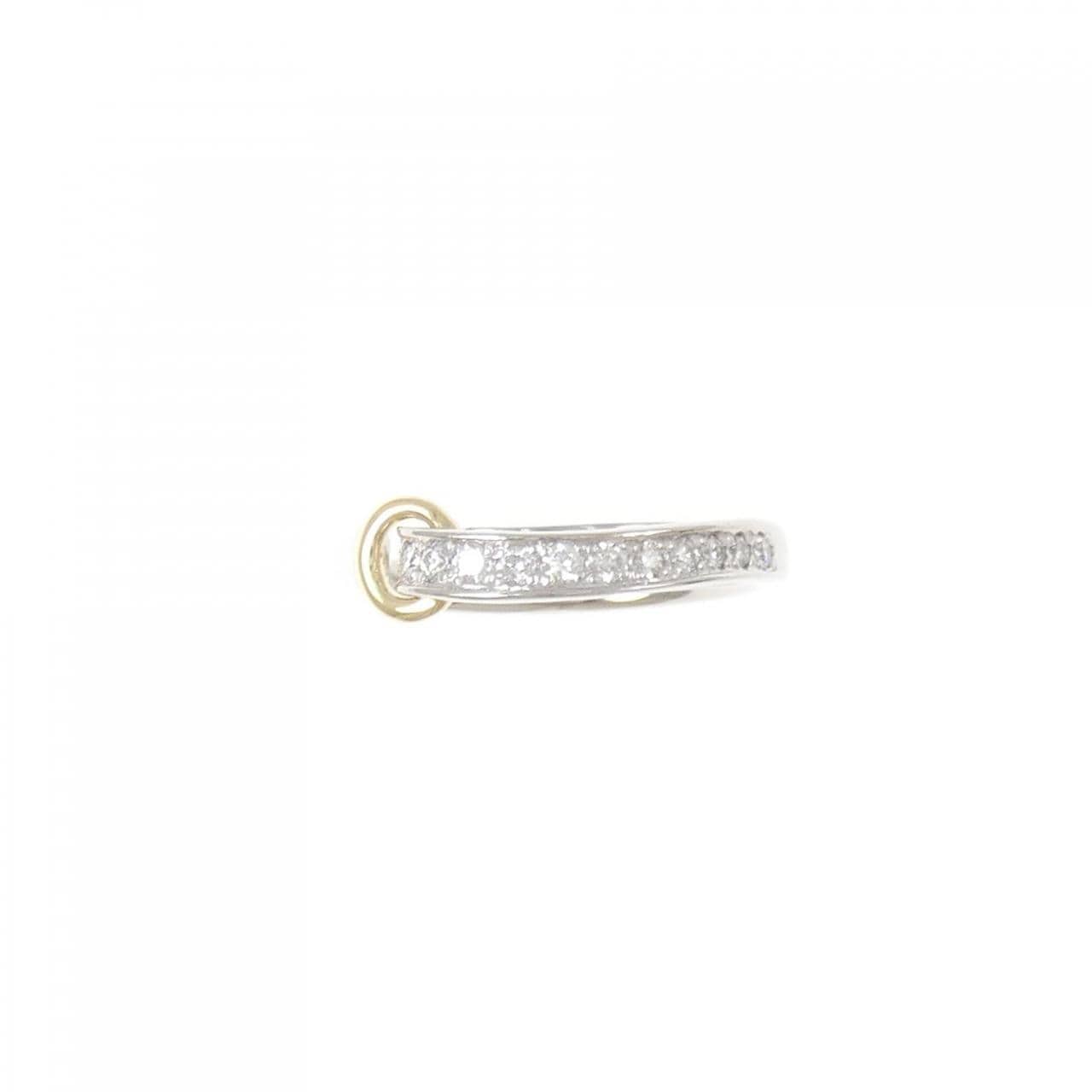 PT900/K18YG ダイヤモンド リング 0.18CT