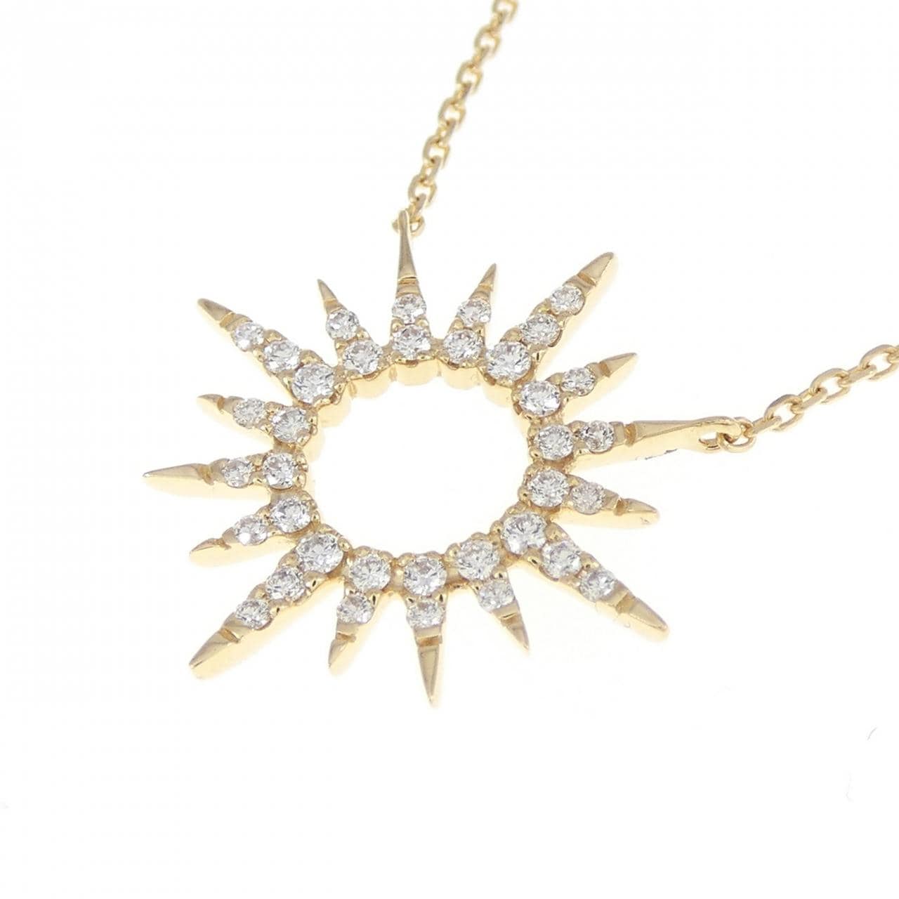 STAR JEWELRY Sunburst Necklace 0.15CT