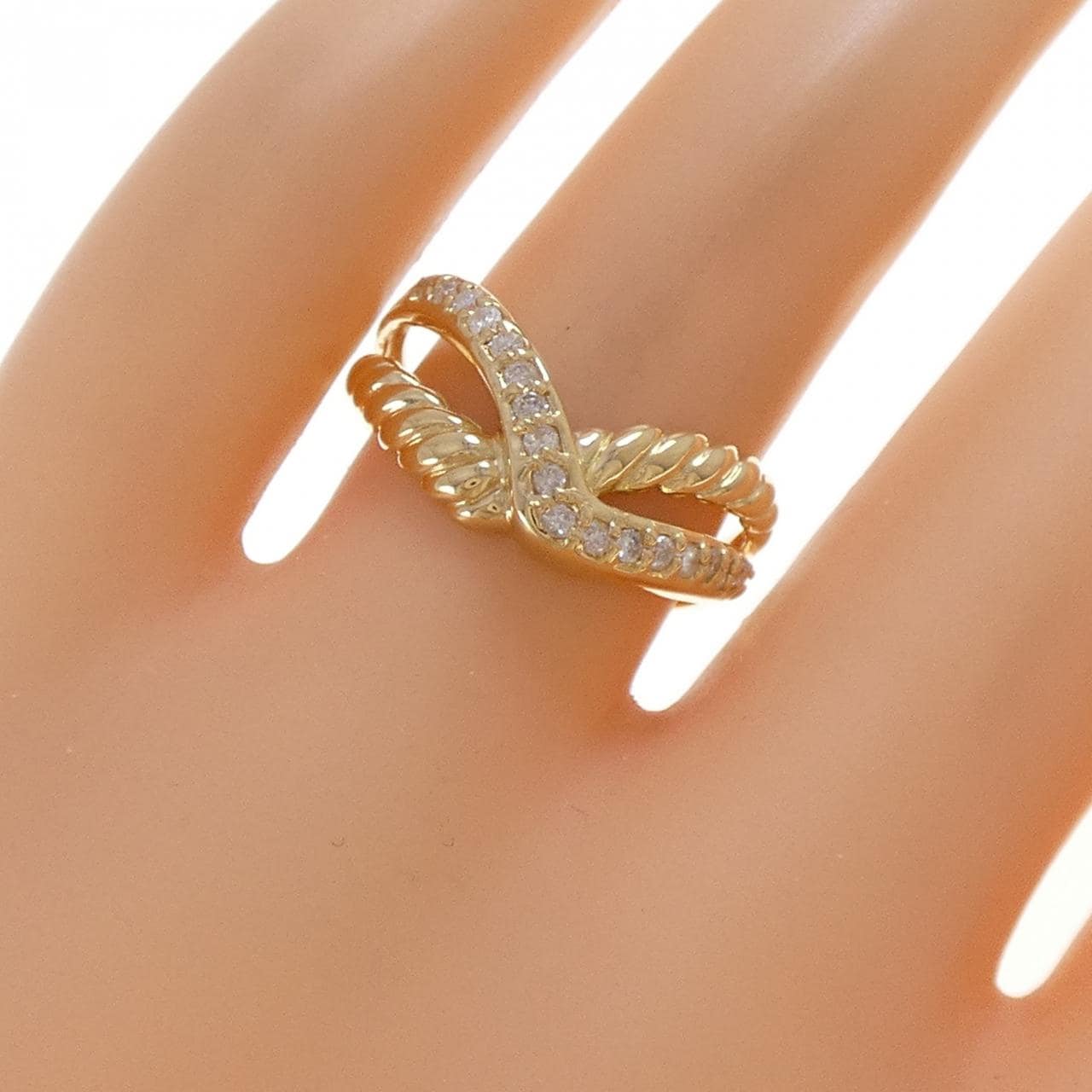 K18YG ダイヤモンド リング 0.23CT